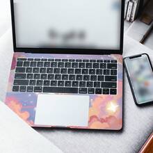 2张印花笔记本电脑贴膜，适用于惠普、苹果、康柏、宏基等品牌的15.6-16英寸笔记本电脑，可移除且防刮擦 - 查看 2