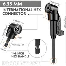 17pcs Flexible Shaft Drill Bit Extension - Seamless Electric Drill Connecting Rod, Multifunctional Hex Screwdriver Adapter, Durable Flexible Shaft Drive Rod, Electric Tool Accessory To Extend Work Reach - 1set(17pcs) - 查看 5
