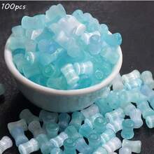 6x4毫米穿珠猫眼竹节玻璃珠，手工DIY串珠手链项链配件散珠 - 彩色 - 查看 35