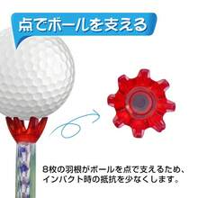 ゴルフティー 3本セット マグネットティー 70mm ゴルフ ティー ミドル ショート ロング 2WAY ストリング付き ティーペグ 景品 コンペ ゴルフラウンド用品 - マルチカラー - チェックする 6