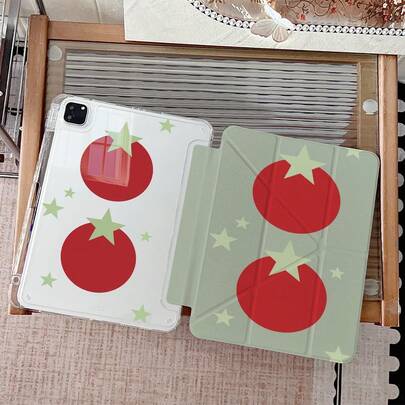 1 件装 Tomato & Star 3+Y 折叠多角度磁吸支架平板电脑保护套，带笔槽和自动休眠/唤醒功能，兼容 iPad Pro/Air、三星、小米 Pad 5/6/31