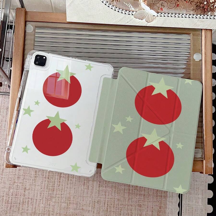 1 件装 Tomato & Star 3+Y 折叠多角度磁吸支架平板电脑保护套，带笔槽和自动休眠/唤醒功能，兼容 iPad Pro/Air、三星、小米 Pad 5/6/31 - 彩色 - 查看 1