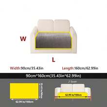 1件雪尼尔沙发套,简约奢华,亲肤宠物友好型靠垫,适用于1-4人沙发,客厅、书房、卧室、办公室家具装饰及保护 - 彩色 - 查看 25