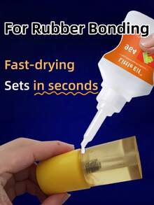Heavy Duty Rubber Adhesive | Suitable For Rubber, Silicone, PU, TPE And TPR | Professional Grade PU Leather, Rubber, Vinyl And Plastic Material Adhesive | Applicable For Automotive Seats, Yoga Mats, Rubber Seals, Gaskets, Rubber Flooring, Hoses, Belts, PU Decorations And All Rubber Products | Fast Curing, Firm And Stable, Won't Loosen Or Fall Off | Universal Repair Glue For Home Repairs, DIY Projects And Daily Use - 35g - View 9