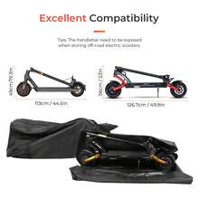 Scooter Bag Electric Carrying Heightened Scooter Storage Bag Lightweight Foldable Accessories For Ninebot G30 MAX Series For Xiaomi M365 Pro Pro2 1S MI3 Lite - Black - View 2