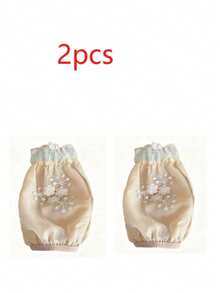 1 Pair Flower Lace Sleeve Cover, Floral Lace Cuff Sleeves Cover - Multicolor - View 12