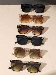 6pcs 黑白豹紋透茶6