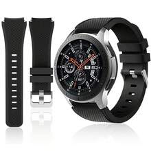 1条装22毫米硅胶表带，兼容三星Gear S3 Frontier/Classic手表，运动硅胶表带替换腕带，兼容三星Gear S3 Frontier/S3 Classic，兼容华为Watch 2 Pro/GT/GT2(46毫米)/GT2E/GT2 Pro/Watch 3/3 Pro，22毫米通用柔软硅胶表带 - 黑色的 - 查看 10