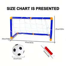 47cm Portable Plastic Football Goal, Indoor/Outdoor Sports Toy, Suitable For Children 3-12 Years Old And Adults Training, Full Body Exercise, Durable Plastic Design With Mini Football Net And Inflatable Ball, Easy Installation, Beach Game - White - View 12