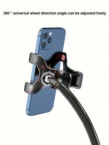 Soporte ajustable para teléfono con cuello de cisne - Brazo flexible de 360°, adecuado para cama y escritorio, material ABS, diseño resistente al agua - Soporte de mesita de noche, compatible con iPhone 15 Pro Max/Plus, teléfonos Android, regalo de cumpleaños para familia y amigos, rotación de 360°, soporte de mesita de noche inclinable - Multicolor - Ver 7
