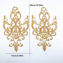 2pcs Vibrant Iron-On Embroidery Patch - Sewing Trim & Embellishments For Stage Show Costumes, Clothing Accessories, And DIY Crafts - Easy To Apply, Durable, And Long-Lasting - Multicolor - View 3