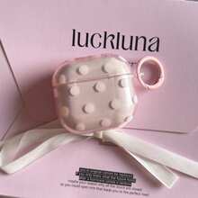 1pc Cute Semi-Transparent Polka Dot Protective Case For AirPods Pro 1/2/3/4 Bluetooth Earphones - Pink - View 6
