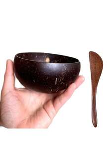 2pcs/Set Mask Tools, Coconut Mask Bowl + Mask Stirrer, Beauty SPA Tools, Mask Spoon, Stirrer, Facial Care Tool Kit, For Mask - Multicolor - View 9