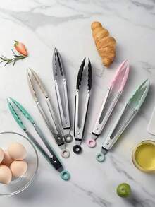 1pc Silicone Kitchen Clip, Suitable For Cooking And Grilling - Heat-Resistant, Non Stick, Ergonomic Design, Can Be Used To Clip Steak, Pasta, Etc. - Suitable For Indoor And Outdoor Use, Food Clip | Ergonomic Kitchen Tool | Silicone - Multicolor - View 7