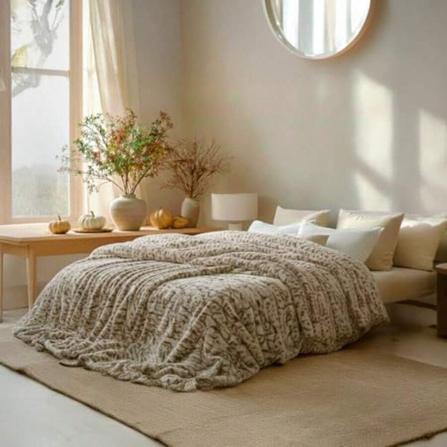 Smart Bamboo: Manta Bubble Hug Suave y Esponjosa Tela Acolchada Ultra Confortable Lavabo Facil Ideal para Sofá o Cama Diseño Abrazable y Antiestrés Marmol Grande - MÁRMOL - Ver 1