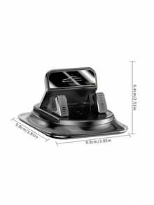 Soporte de teléfono para el salpicadero del automóvil ajustable 360°, adecuado para la navegación en el automóvil, con ajuste automático de resorte, operación con una sola mano, retiene la adherencia incluso bajo la luz solar directa, aplicable para automóvil y hogar - A - Ver 3