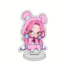 2D 平面 8cm 动漫人物桌面摆件，亚克力竖式展示雕像，外星人动漫周边，双面亚克力材质，适合展示和收藏 - 6Pcs - 查看 6