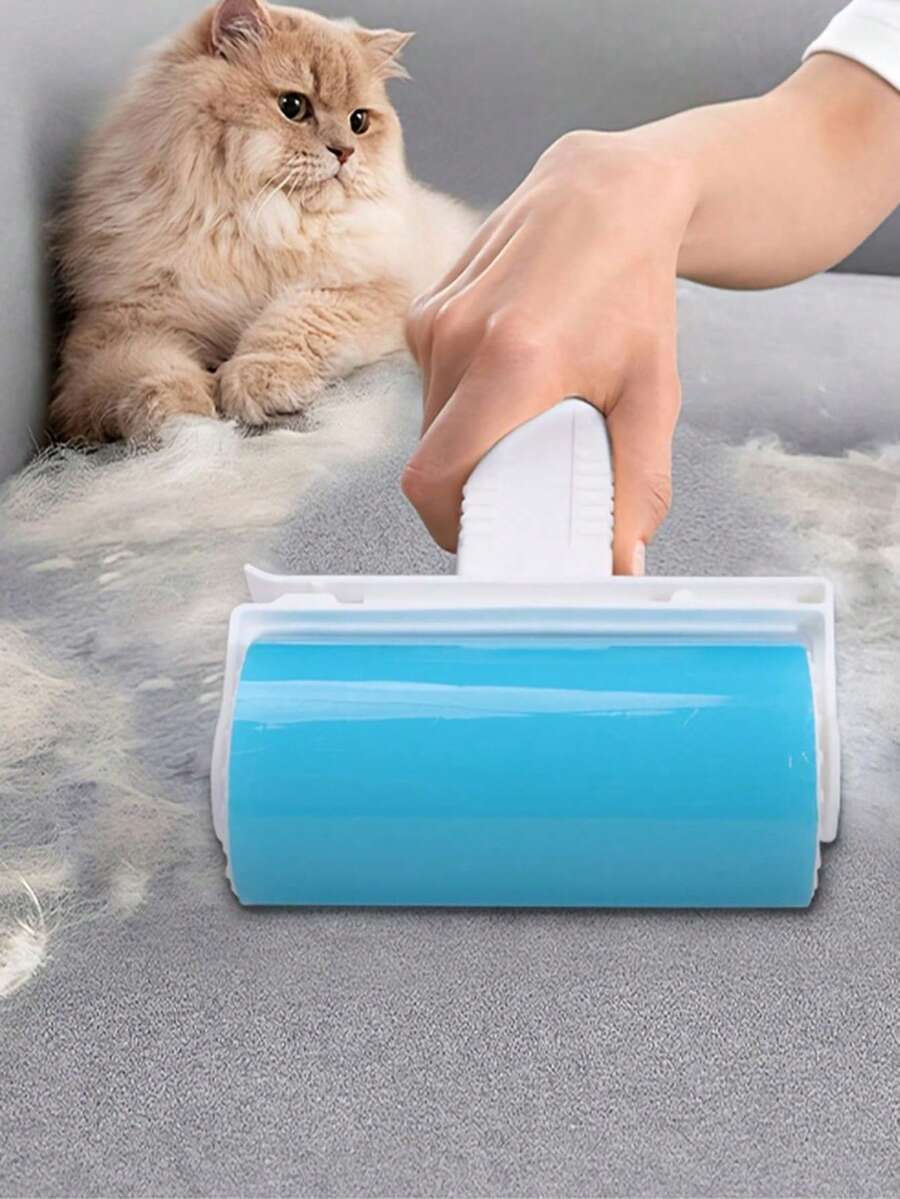 1pc/4pcs Pet Hair Remover And Lint Roller Tool, Sofa Fur Remover, Reusable Pet Hair Lint Roller With Super Sticky, Portable Carpet Rake, Home Use