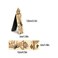 4Pcs/Pack Cat's Warm Cabin Magnetic Bookmark Creative Folding Mark Paper Page Code Learning Stationery Personalized Creative Book Clip Magnetic Bookmark,School Supplies,Back To School - Nhiều màu - Xem 3