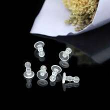 40个硅胶耳堵 - 防穿刺耳钉，全覆盖耳塞，DIY珠宝制作的理想之选，珠宝制作材料|透明耳钉|硅胶材质 - 彩色 - 查看 7