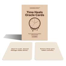 KINDRED SPIRIT 50 piezas Cartas del Oráculo de la Curación del Tiempo, juego de cartas de escritorio cuidadosamente diseñado para reuniones con amigos, fiestas de cumpleaños, sanación emocional, atención plena diaria, regalo ideal para Halloween, Navidad, Acción de Gracias, San Valentín, Pascua y talla grande - Multicolor - Ver 6