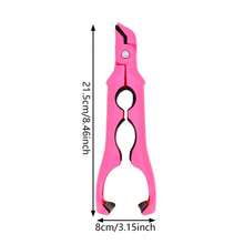 三合一耐热碗夹，带防滑手柄的耐热碗柄，厨房蒸笼夹，餐具夹，烹饪烘焙的理想隔热工具 - 彩色 - 查看 10