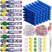 40 Sets Cheer Pins Multicolored Spirit Clips Volleyball Clothespins For Backpacks 400 Pcs Colored Beads Decorations For Cheer Team Gifts Bulk Deep BlueClassic - Deep Blue - View 1