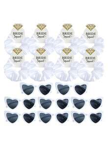 8pcs/4sets Wedding Party Bridesmaid Proposal Glasses Gift Set, Suitable For Gifting To Ladies, Couples, Family, Friends - Multicolor - View 4