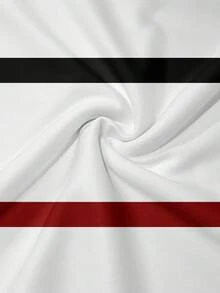 男士夏季新款撞色条纹Polo衫，休闲百搭翻领短袖T恤 - 彩色 - 查看 5