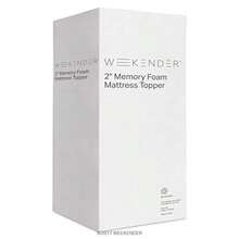 WEEKENDER 2 Inch Memory Foam Mattress Topper - Twin XL - Blanco - Ver 7