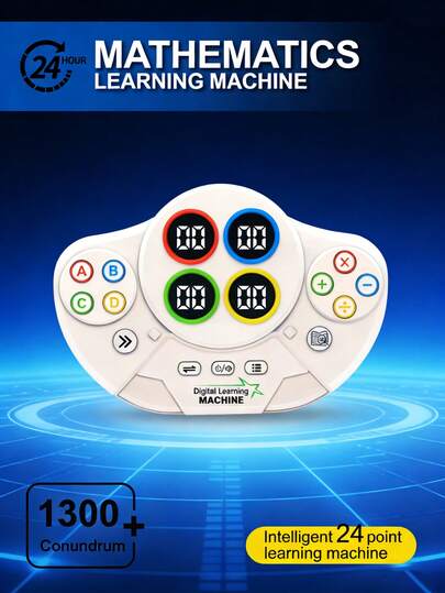 This Early Education And Intelligence Game Machine Is Specially Designed For Children Aged 3 And Above. It Transforms The Boring Arithmetic Operations (Addition, Subtraction, Multiplication, And Division) Into Fun Level-Crossing Games! Children Can Easily Master Mathematical Knowledge Through Finger Operation, Learning While Playing And Saying Goodbye To Rote Memorization.