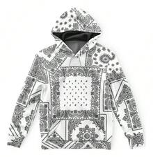 Kangaroo Hoodie Paisley Scarf Kerchief Bandana Md03 - trắng - Xem 1