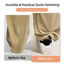 2个/6个加厚裤腿夹，隐形无缝夹子，可缩短裤腿长度并防止裤腿拖地，适用于牛仔裤、休闲裤、西装、床单、衣物、家居用品（颜色和款式随机） - 隨機顏色 - 查看 4