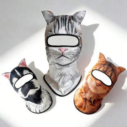 Bộ mặt nạ che kín mặt hình động vật 3D mới, phụ kiện đi xe, lựa chọn quà tặng tuyệt vời, mặt nạ che kín mặt khi đi xe máy, phụ kiện mặt nạ trùm đầu khi đi xe.