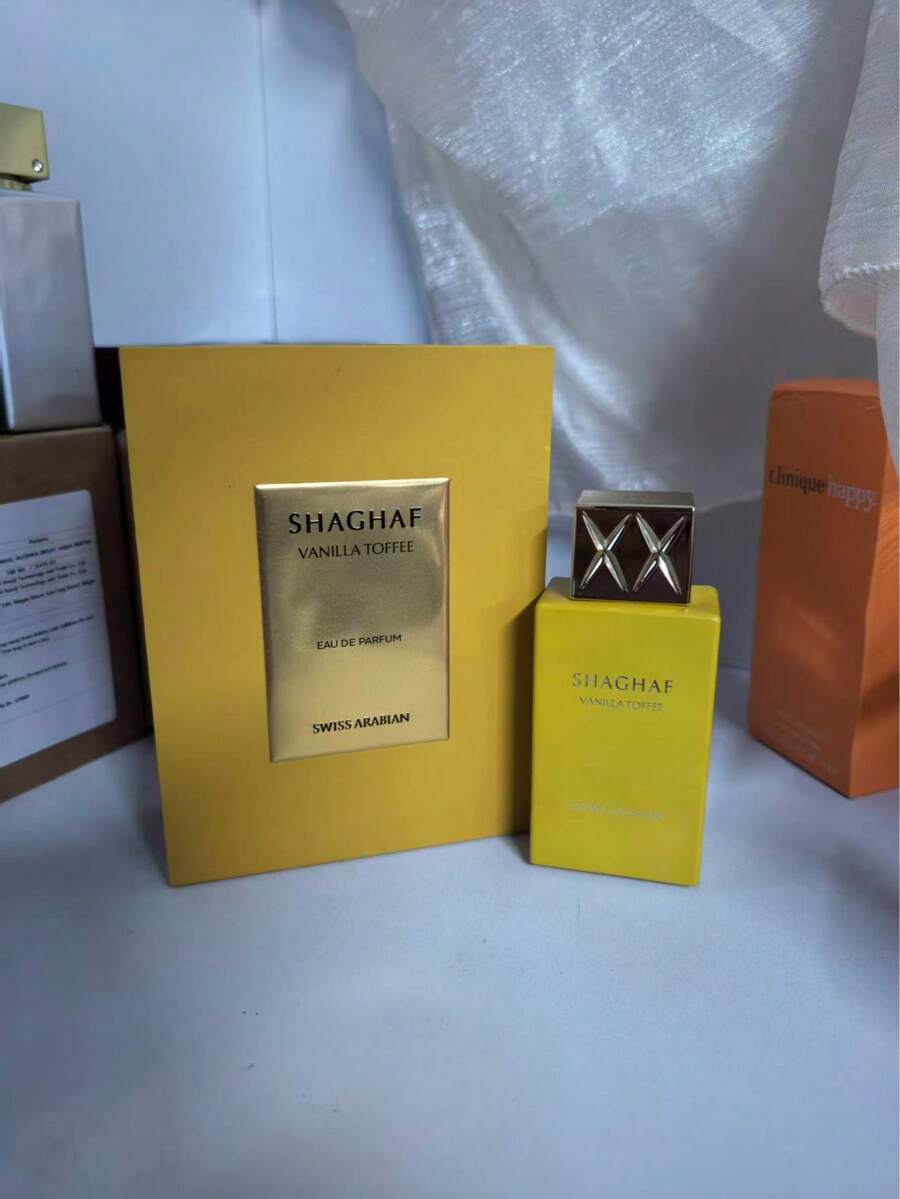 Shaghaf Vanilla Toffee Swiss Arabian Para Hombres Y Mujeres 105ml/3.6oz  Long-Lasting, Fresh Scent With Woody Notes, Perfect Gift For Her - 濃烈香調 - 查看 1