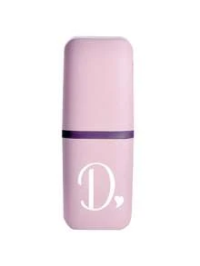 White Art Love Letter A-Z Portable Pink Toothbrush Case, Keeps Your Toothbrush Clean And Ready To Go Anywhere! Travel Toothbrush Holder - Multicolor - View 17