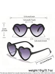 1 chiếc kính thời trang retro cho trẻ em 3-8 tuổi, gọng polycarbonate hình trái tim, kiểu dáng độc đáo, đa năng, phù hợp đeo hàng ngày và dự tiệc, kèm hộp đựng kính. - Nhiều màu - Xem 10