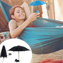 Smartphone Sun Umbrella, Smartphone Clip Umbrella, Waterproof Anti-UV Mini Umbrella With Phone Holder, Portable Phone Sun Shade, Mini Pink Umbrella, Phone Holder Umbrella, Outdoor Anti-Glare Phone Sun Umbrella, Travel Essential, Fitness, Study, Holiday, Camping, Vacation Accessory - Multicolor - View 4