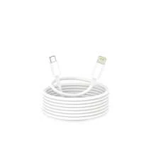 1/2/3条装 USB-C 转 Lightning 数据线，耐用且支持快速充电，3.3 英尺/100 厘米，高效数据传输和快速充电，兼容 Apple 14 Pro Max/14 Pro/14 Plus/14/13/12/11/XS/XR/8/7/6 系列笔记本电脑 - 白色 - 查看 11