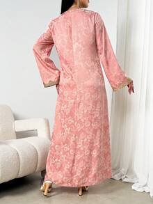 Bamglam 夏季扎染无肩带连衣裙，浪漫荷叶边下摆，度假装扮女装 - 彩色 - 查看 8