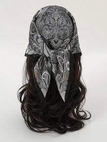 1条70厘米腰果、佩斯利、几何图案方巾/头巾 - 彩色 - 查看 1