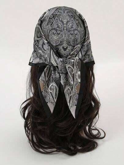 1 chiếc khăn bandana 70cm với họa tiết hạt điều, paisley, hình học, khăn quàng cổ/khăn trùm đầu.