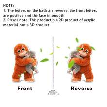 1/5pcs Acrylic Cute Monkey Mother & Baby Hugging Keychain, Warm Graphic Design, Suitable For Decorating Keys, Backpacks, Wallets, Mother's Day Decor, 2D - Multicolor-chain - View 9
