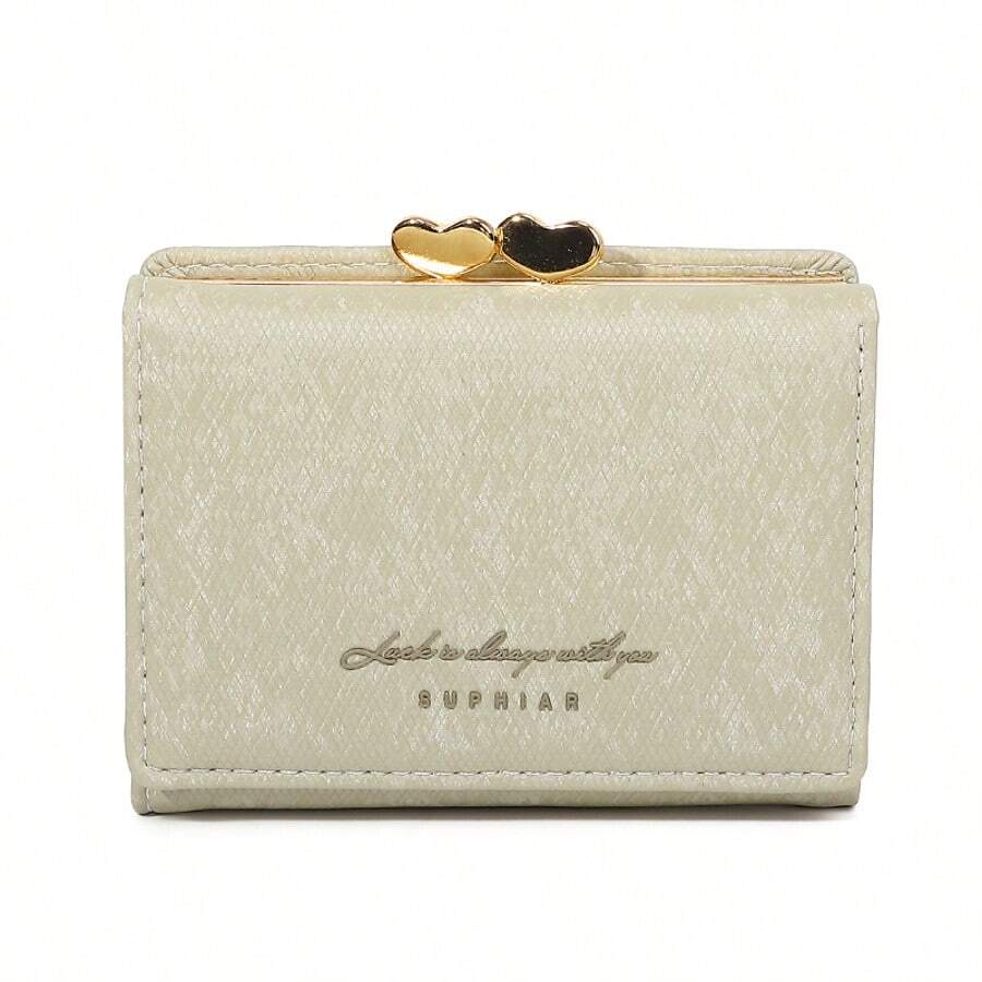 Velvet Card Holder Wallet, High-End Tri-Fold Purse With Large Capacity, Multifunctional Women's Wallet, Minimalist Design, Student Coin Purse - Green - View 1