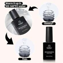 Beetles Builder Gel For Nails-Cover Nude Translucent 8 In 1 Nail Thickening Strengthening Building Apex - 3Pcs Clear & Base Top Coat - 查看 7