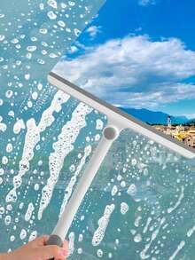 1pc Handheld Shower Squeegee, Glass Squeegee, Home Cleaning Squeegee, Window Squeegee, Water Scraper, Suitable For Shower Doors, Bathroom, Windows And Car Glass, Cleaning Supplies, Cleaning Tools - Multicolor - View 11