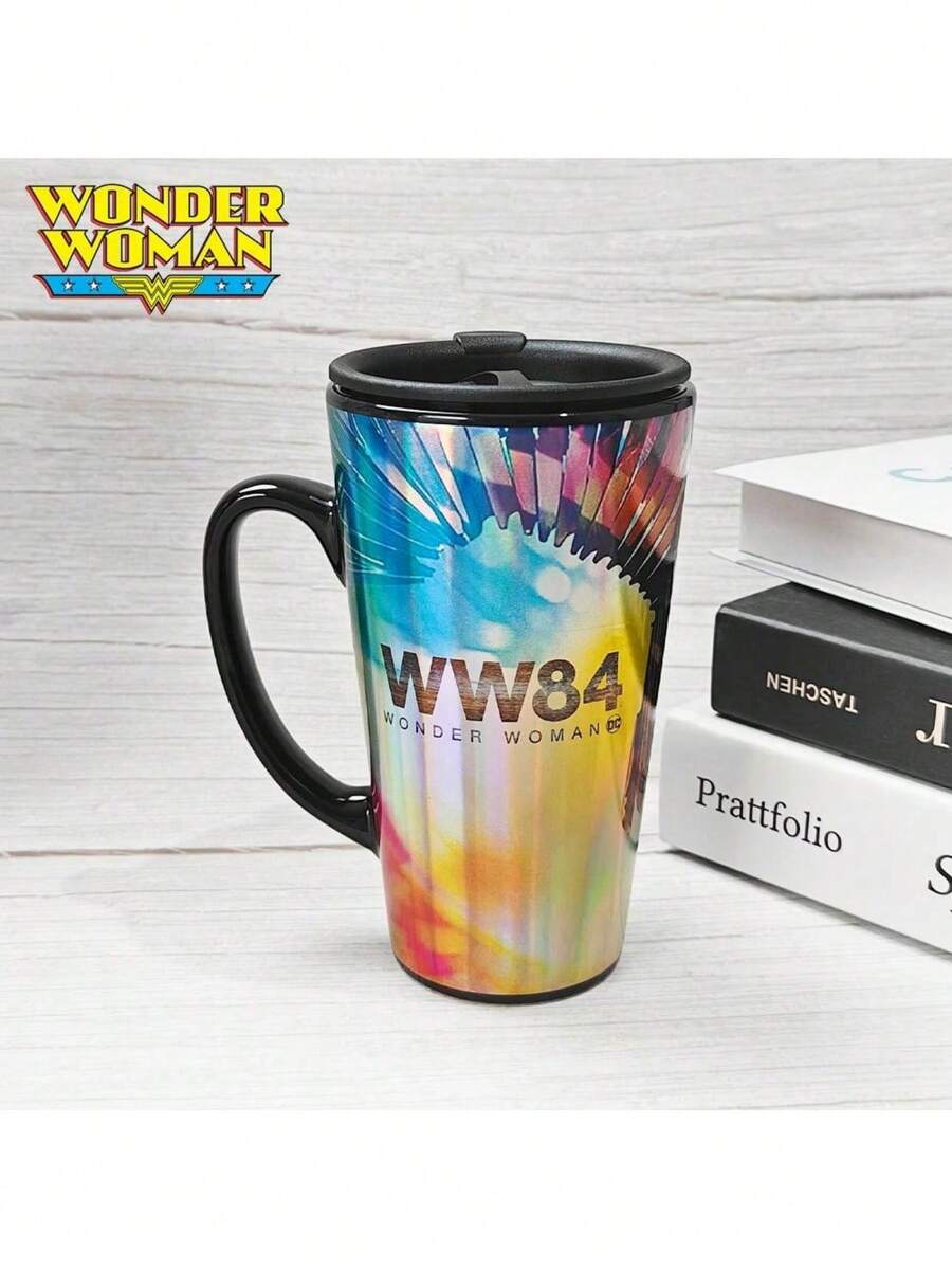 Warner Bros 1 Chiếc cốc sứ cao cấp chính hãng, dung tích lớn 15 ounce, thích hợp đựng nước, sữa, yến mạch, cà phê, bữa sáng văn phòng, espresso, trà. Quà tặng độc đáo hình nhân vật hoạt hình. Nắp xoay kín chống rò rỉ. - Nhiều màu - Xem 1