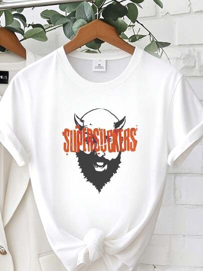 Maglietta da donna con stampa "Supersuckers Get The Hell T Shirt"