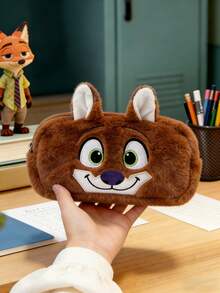 Disney Plush Pencil Case Set — Officially Licensed Adorable Cartoon Character Pen Pouch Crafted from Soft Plush Fabric, Large-Capacity Zippered Pencil Bag Featuring Stitch, Judy & Nick, Versatile Station Organizer for School, Office, - 多款 - 查看 6