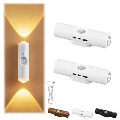 双猫眼壁灯，智能人体感应灯，免打孔磁吸氛围灯，可充电小夜灯，可充电橱柜灯，走廊灯，夜升家居LED灯，三色调光/七色调光家居装饰灯，走廊感应灯，夜升感应灯